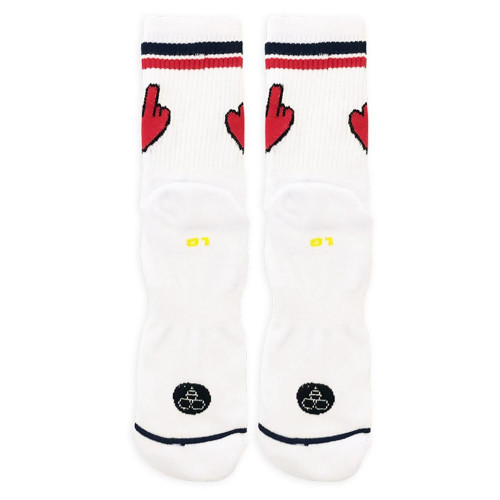 Bee Unusual Κάλτσες Crush Edition “I Love To Hate You” Socks White